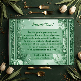 Green Rococo Garden Grand Baroque Opulence Wedding Tack Kort