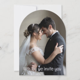 Green Romantic Couple Personalized Wedding Inbjudningar