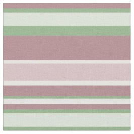 Green, Rose and Pink Stripes Tyg