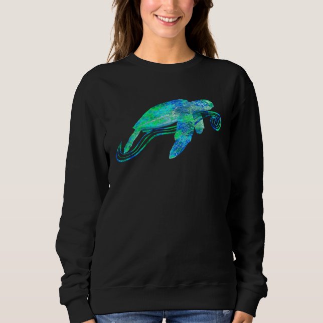Green Sea Turtle Animal T Shirt (Framsida)
