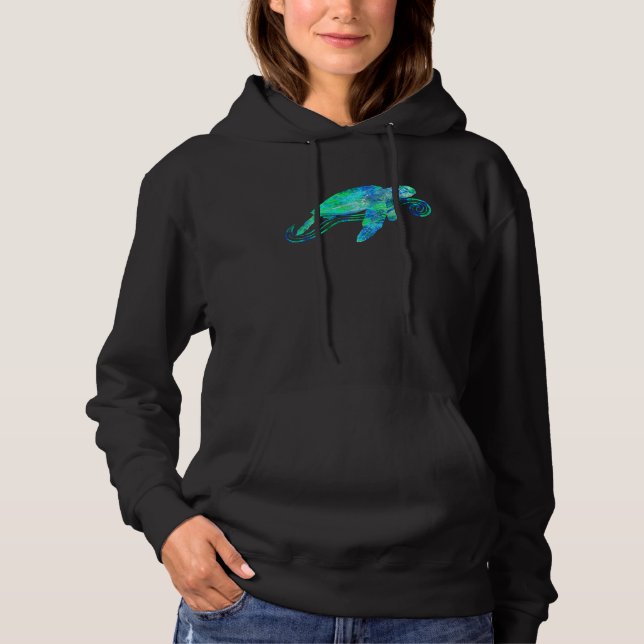 Green Sea Turtle Animal T Shirt (Framsida)