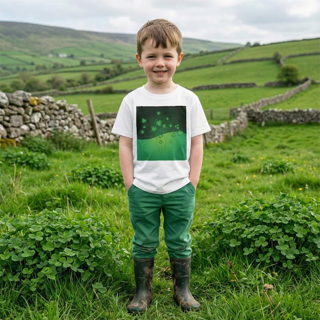 Green Shamrock Clover St Patrick’s Day Luck T Shirt (Skapare uppladdad)