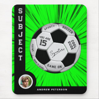 Green Soccer Ball Custom Birthday Musmatta