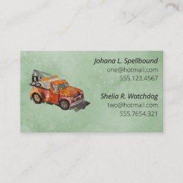 Green Social introduction calling card-wrecker Visitkort