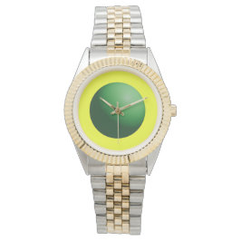 Green Sphere on Yellow  Armbandsur