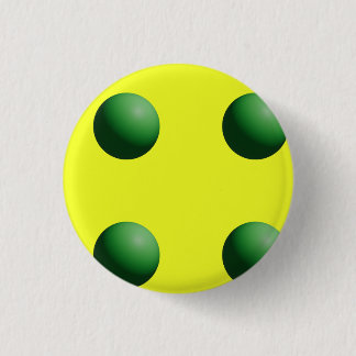 Green Spheres on Yellow Button Knapp