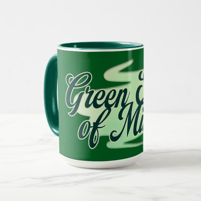Green State of Mind St Patrick’s Day Shirt caneca Mugg (Framsida vänster)
