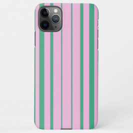 Green Stripes and Soft Pink iPhone 11 Pro Max Case