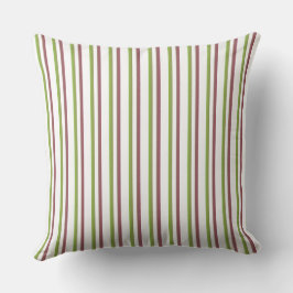 green strips throw pillow kudde