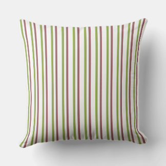 green strips throw pillow kudde