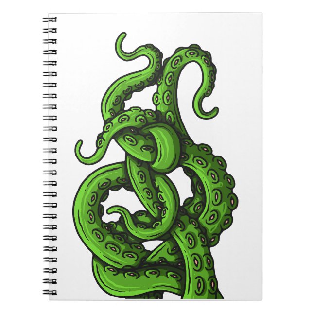 Green Tentacles Anteckningsbok (Framsidan)