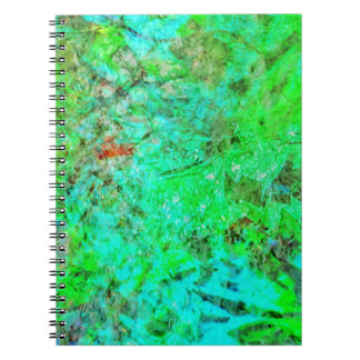 Green texture abstract Spiral Photo Notebook,Rosy Anteckningsbok