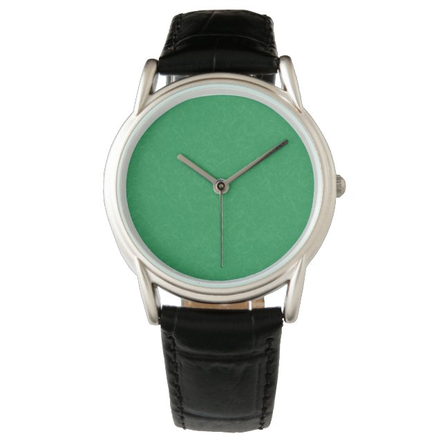 Green textured surface with  swirling pattern armbandsur (Framsida)