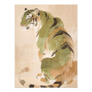 Green Tiger Painting Fototryck