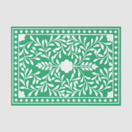 Green Traditional Bone Inlay Decoupage Paper 