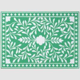 Green Traditional Bone Inlay Decoupage Paper