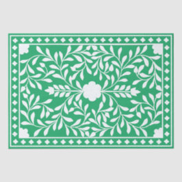 Green Traditional Bone Inlay Decoupage Paper