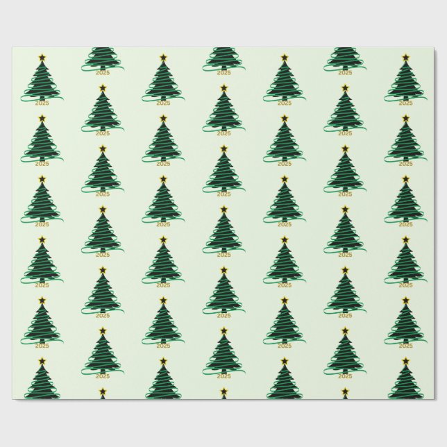 Green Tree Presentpapper (Platt)