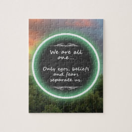 Green Trees with Quote Pussel