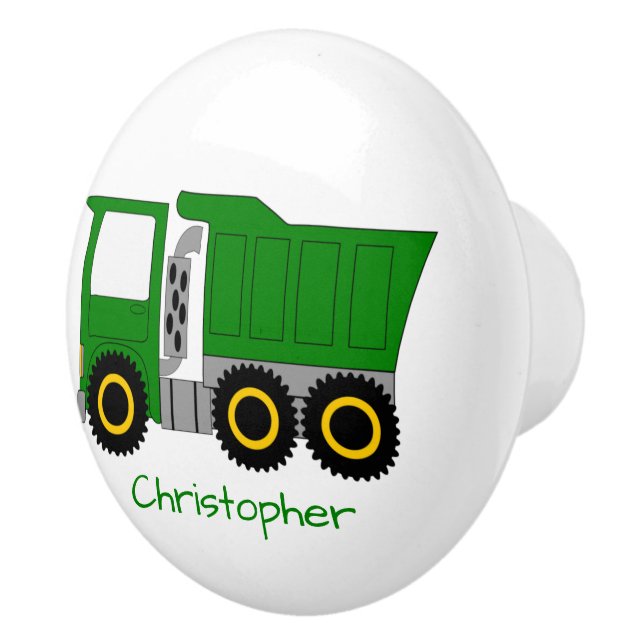 Green Truck Design Personalised Knopp (Höger)