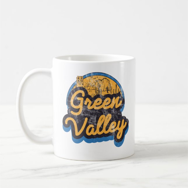 Green Valley, Arizona Kaffemugg (Vänster)