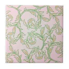Green Vine Ceramic Tile Kakelplatta
