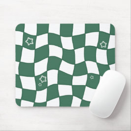 Green Warped Design Mousepad Musmatta