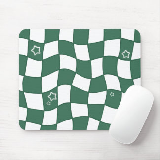 Green Warped Design Mousepad Musmatta