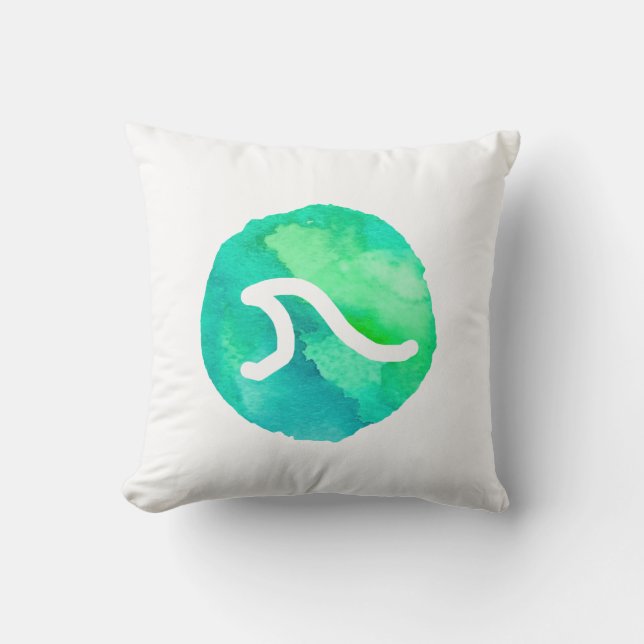 Green Wave Kudde (Framsida)