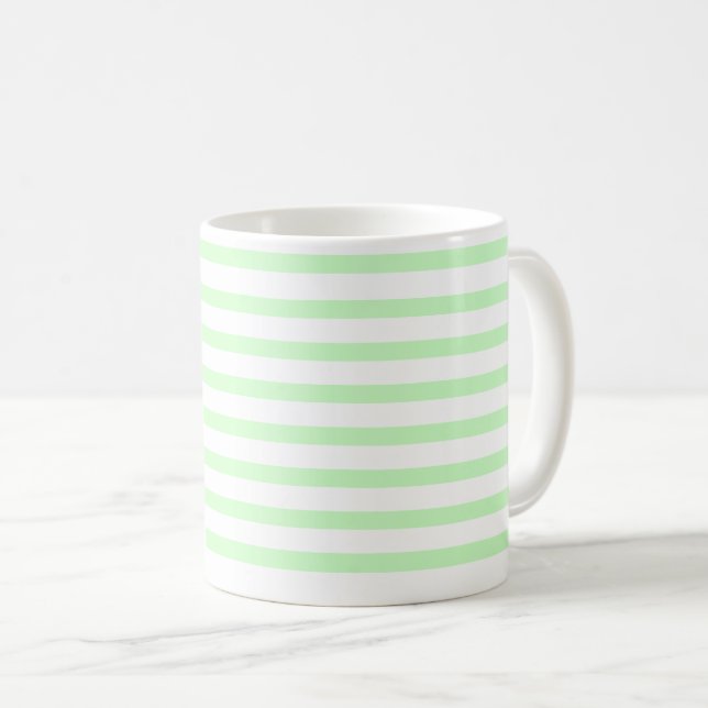 green-white –zweifarbig two-tone grün-weiß pastel kaffemugg (Framsida höger)