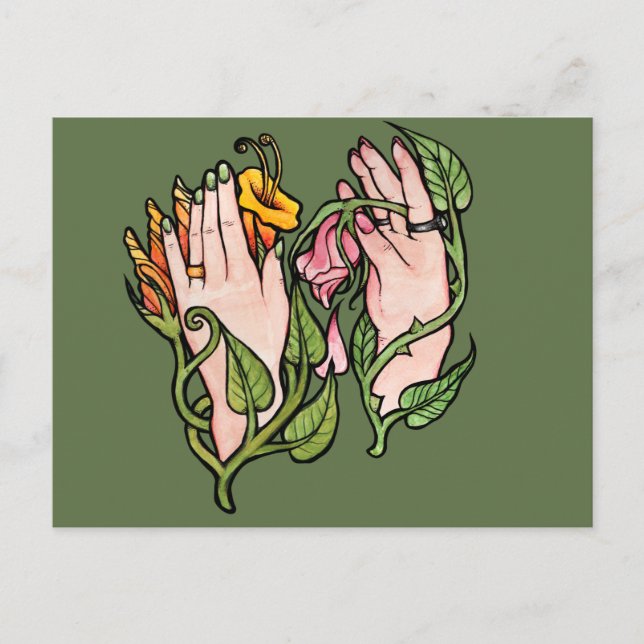 Green Witch Magick                               Vykort (Framsida)