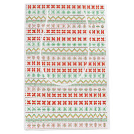 Green-Yellow-Red Pixel knit Pattern