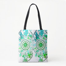 Green Zodiac Astrological Signs  on a Tote Bag