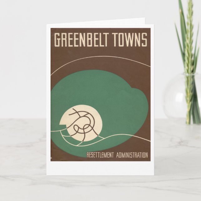 Greenbeltmuseet noterar kortet kort (Framsida)