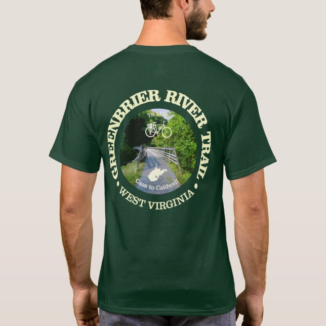 Greenbrier River Trail (cykling c) T Shirt (Baksida)