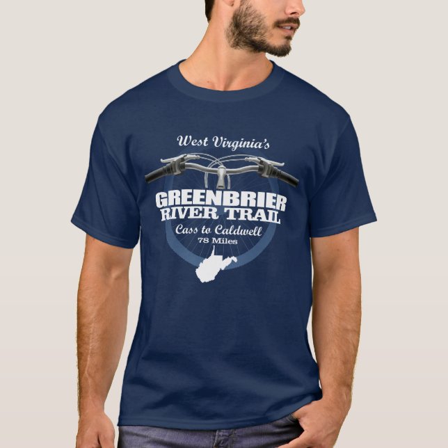 Greenbrier River Trail (H 2) T Shirt (Framsida)