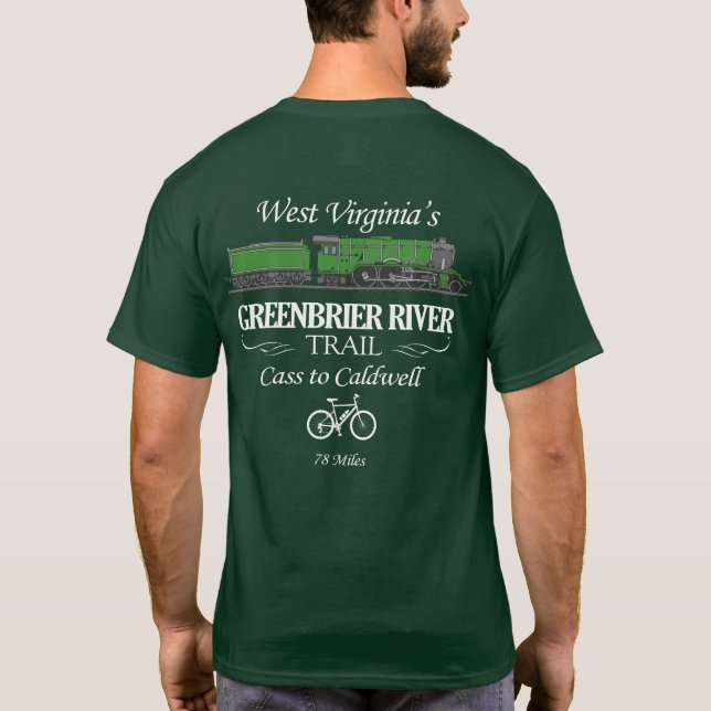 Greenbrier River Trail (RT2) T Shirt (Baksida)