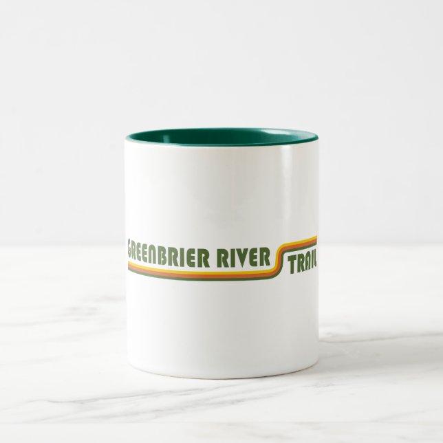 Greenbrier River Trail Två-Tonad Mugg (Center)