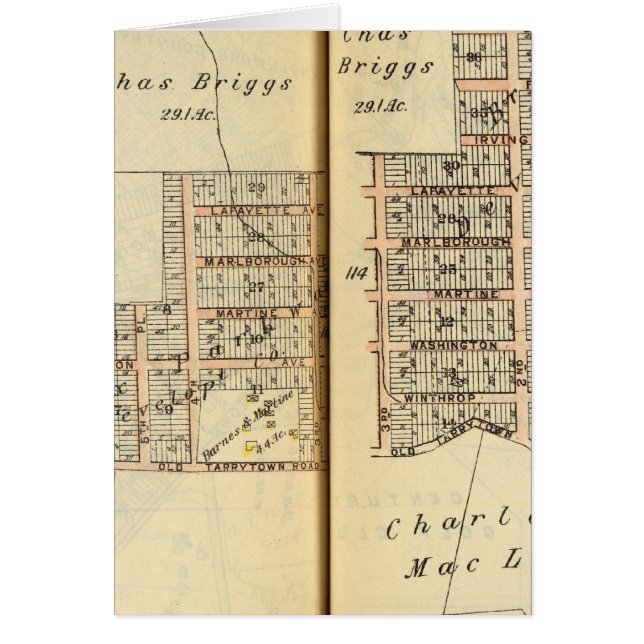 Greenburg, New York 10 Hälsningskort (Framsidan)