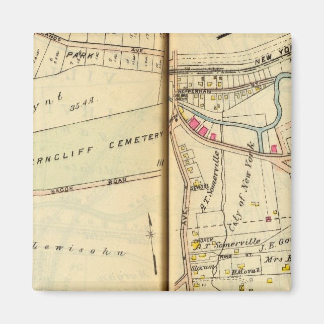 Greenburg, New York 3 Magnet (Framsidan)