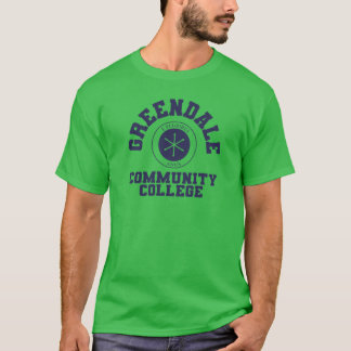 greendale community college blåa vänner t shirt