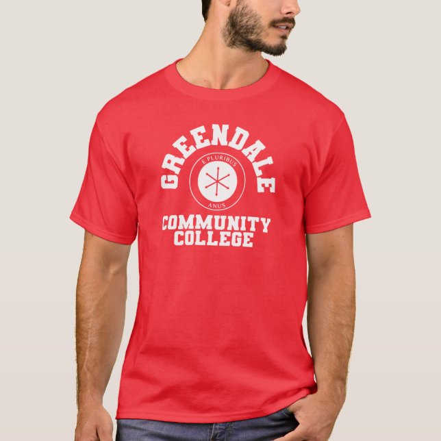 greendale community college tjej t shirt (Framsida)