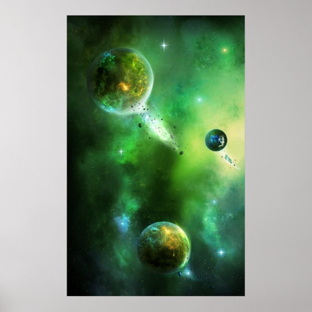Greenday Galaxy Poster (Framsidan)