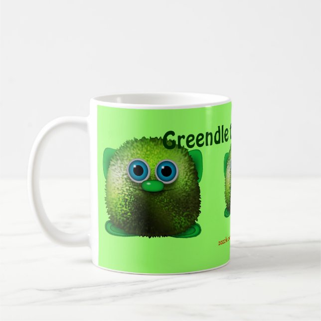 Greendle de Cudely Wuzzy-Butt Drinking Mugg (Vänster)