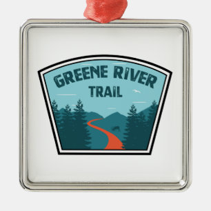 Greene River Trail Pennsylvania Julgransprydnad Metall