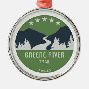 Greene River Trail Pennsylvania Julgransprydnad Metall