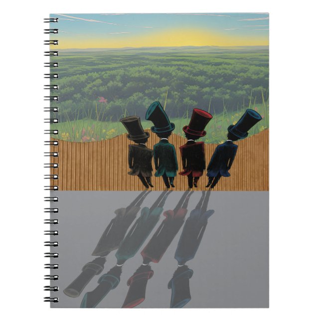 Greener pastures  Spiral Photo Notebook Anteckningsbok (Framsidan)