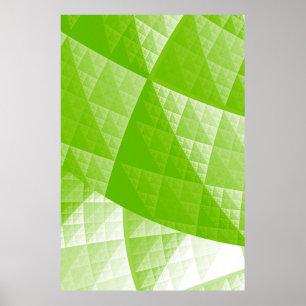 Greenery abstrakt mönster poster