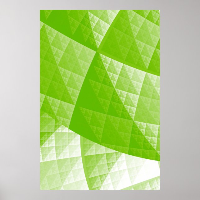Greenery abstrakt mönster poster (Framsidan)