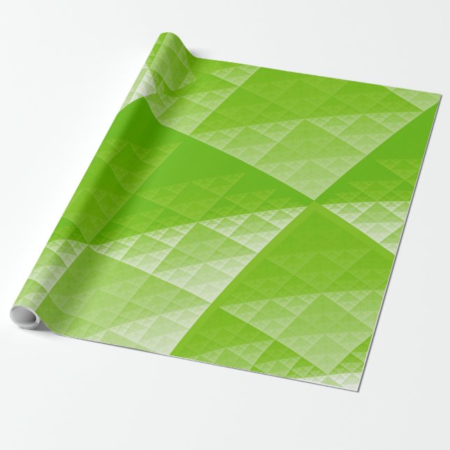 Greenery abstrakt mönster presentpapper (Utrullad)